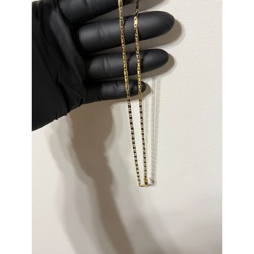 mariner necklave chain 14k gold filled 2.75mm 18 inches lobster clasp